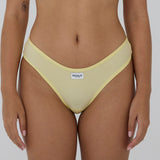 Ribbed Brazilian Brief - Lemon