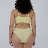 Ribbed Brazilian Brief - Lemon