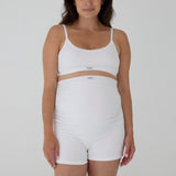 Ribbed Crop Top Bralette - White