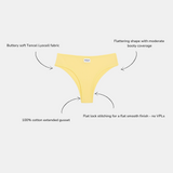 Ribbed Brazilian Brief - Lemon