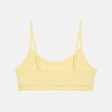 Ribbed Crop Top Bralette - Lemon