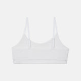Ribbed Crop Top Bralette - White