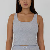 Ribbed Tank Top - Grey