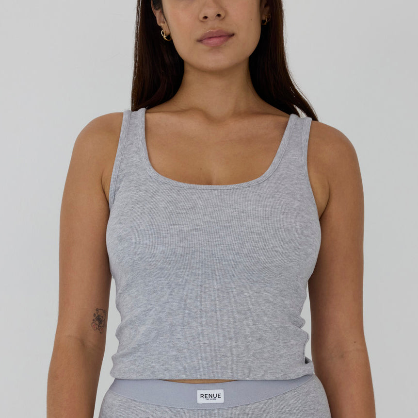 Ribbed Tank Top - Grey – RENUE