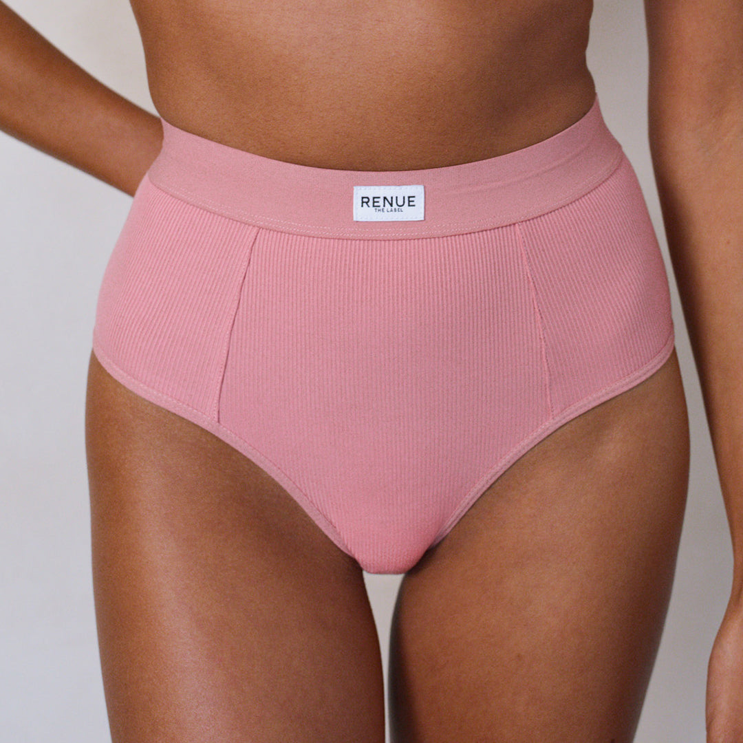 High Rise Boy Brief - Dusty Pink