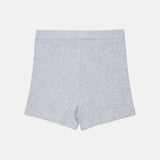 Ribbed Boyfriend Shorts - Grey