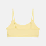 Ribbed Crop Top Bralette - Lemon
