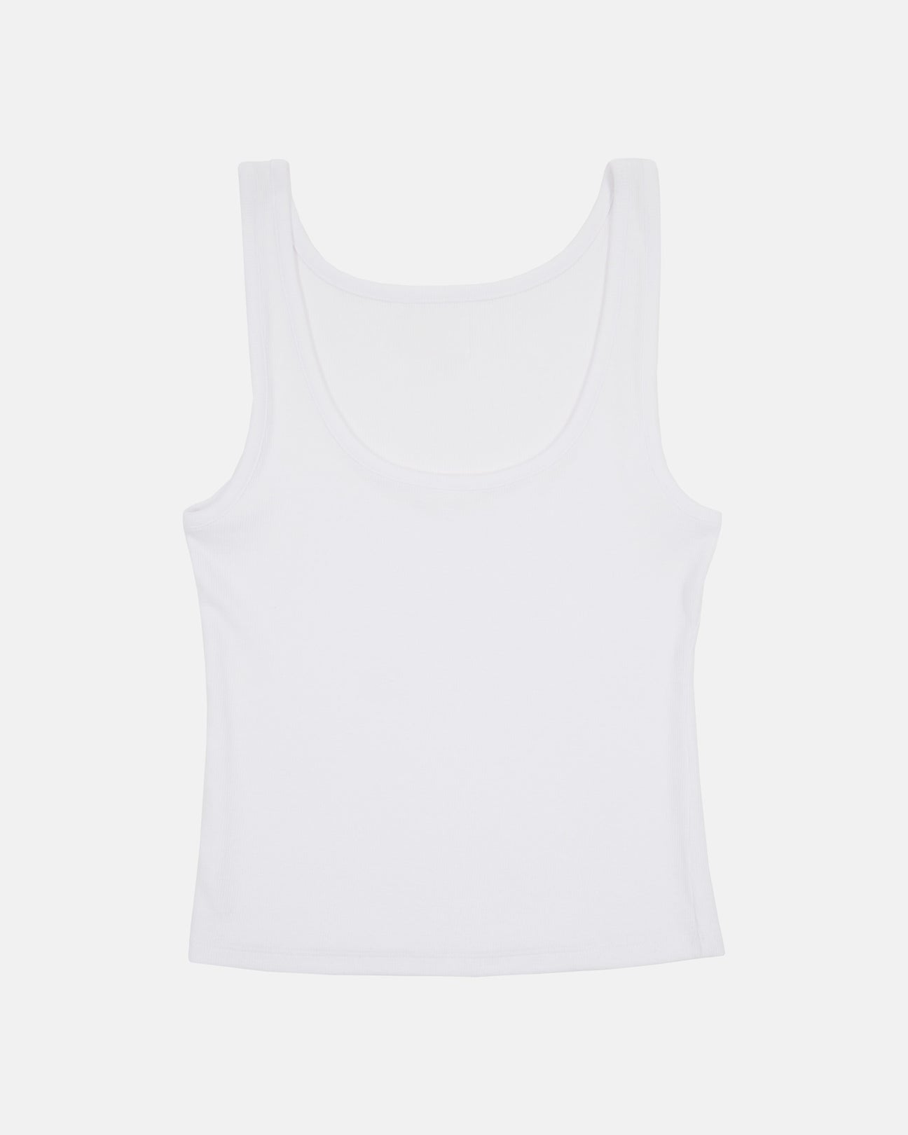 Ribbed Tank Top - White – RENUE