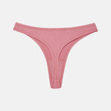 Tencel Ribbed Thong - Dusty Pink
