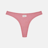 Tencel Ribbed Thong - Dusty Pink