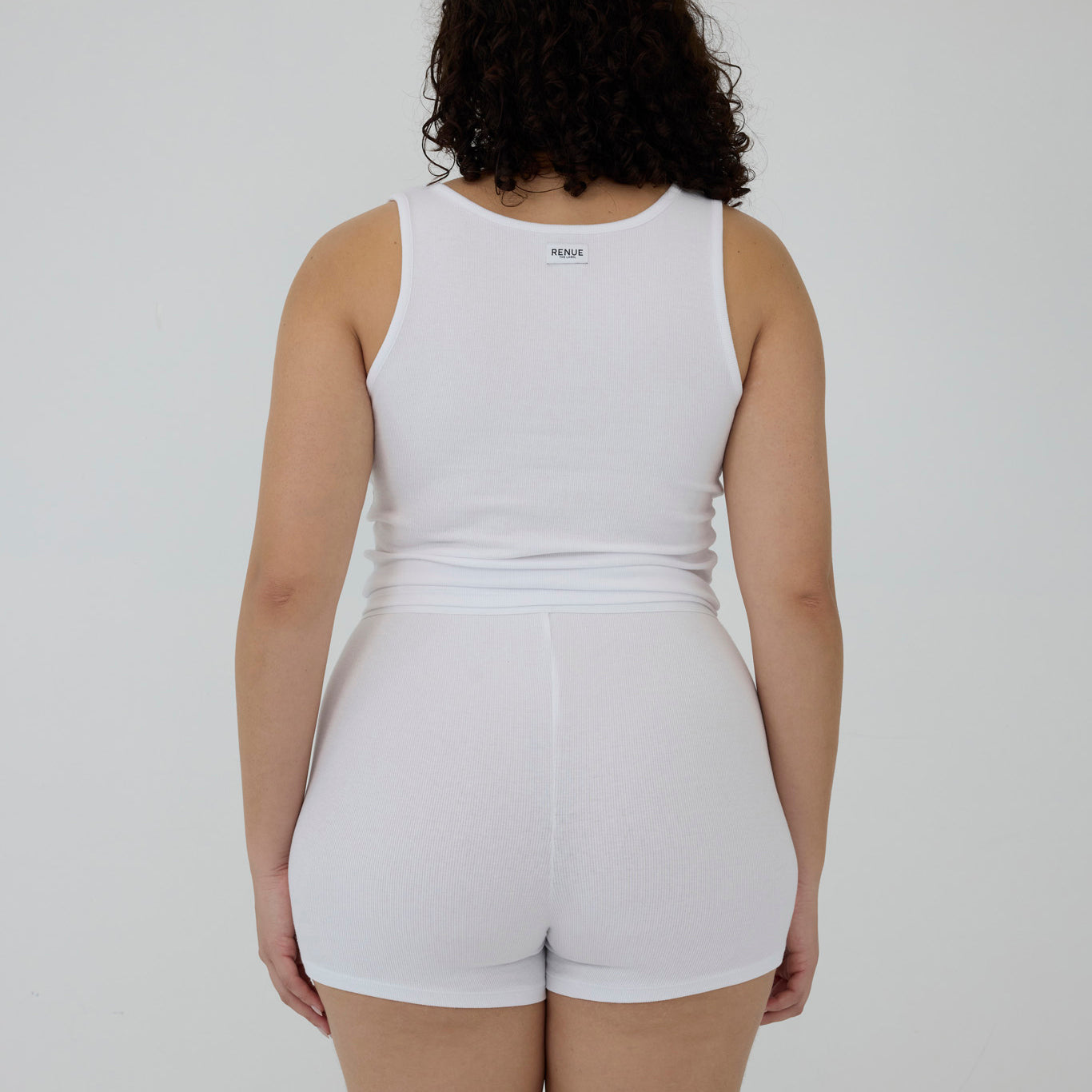 Ribbed Tank Top - White – RENUE