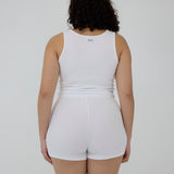 Ribbed Tank Top - White